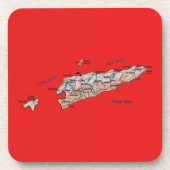 Ost-Timor-Untersetzer Untersetzer (Vorderseite)