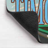 Ost-Timor Vintage Reiseplakatkunst. Mousepad (Ecke)