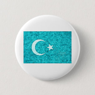 Ost-Turkestan Flaggenstift und Tinte Button