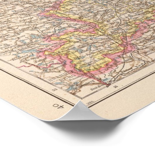 Ost u Westpreussen, East and West Prussia Poster (Ecke)