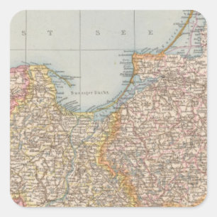 Ost-u-Westpreussen, Ost- und Westpreußen Quadratischer Aufkleber