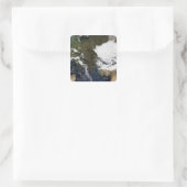 Ost- und Südeuropa Quadratischer Aufkleber (Tasche)