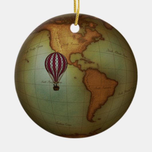 Ost- und Western-Hemisphären Neo-Viktorianisch Atl Keramik Ornament (Vorne)