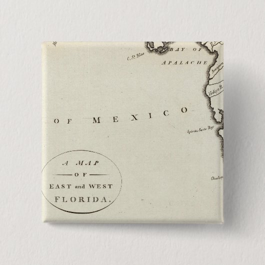 Ost- und Westflorida Button (Vorderseite)