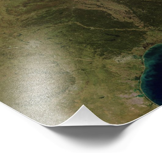 Ost-Vereinigte Staaten Fotodruck (Ecke)