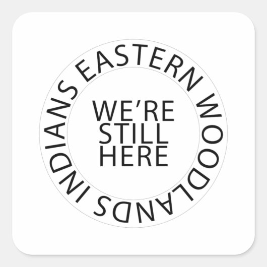 Ost-Wäldland-Umlaufkleber (Platz) Quadratischer Aufkleber (Vorderseite)