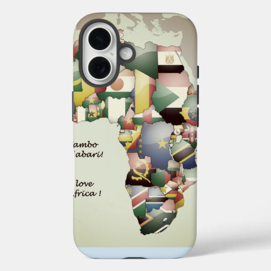 Ost-West-Süd-Zentralafrika Liebe Case-Mate iPhone Hülle (Rückseite)