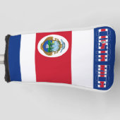 osta Rica Flag Herrliche Patriotic Golf Head Cover Golf Headcover (Vorderseite)