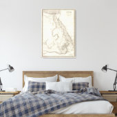Ostafrika-Karte Leinwanddruck (Insitu (Schlafzimmer))