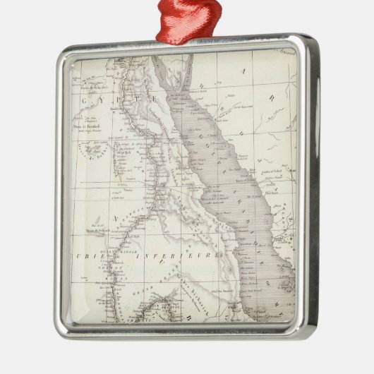 Ostafrika-Karte Ornament Aus Metall (Links)