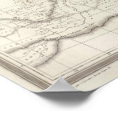 Ostafrika-Karte Poster (Ecke)