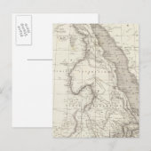 Ostafrika-Karte Postkarte (Vorne/Hinten)