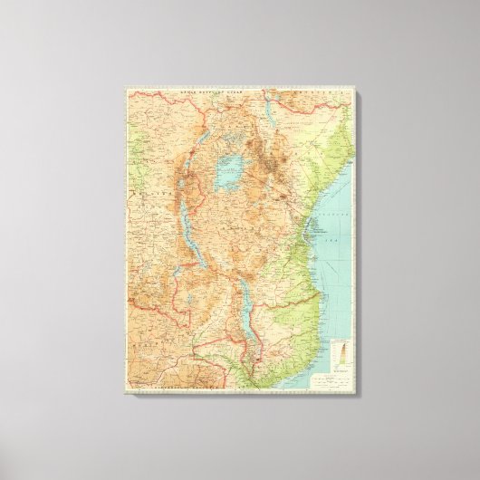 Ostafrika Leinwanddruck (Vorderseite)