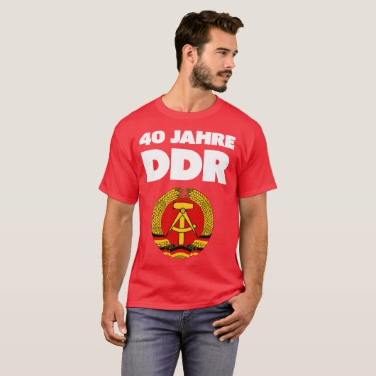 Ostalgie! Denken Sie an die DDR, Kamerad! T-Shirt (Vorne ganz)