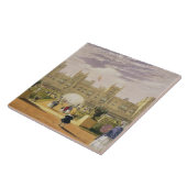 Ostansicht des Schlosses und des Gartens, Windsor Fliese (Seite)