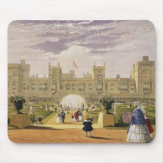 Ostansicht des Schlosses und des Gartens, Windsor Mousepad (Vorne)