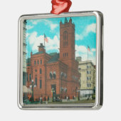 Ostansicht von k-St., das Post betrachtet Silbernes Ornament (Links)