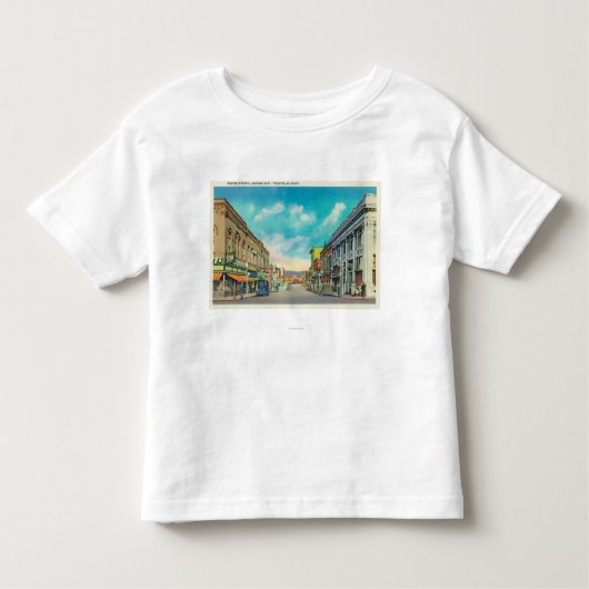 Ostansicht von MittelStreetPocatello, Kleinkind T-shirt (Vorderseite)