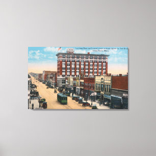 Ostansicht zentraler AvenueGreat Fälle, M.Ü. Leinwanddruck