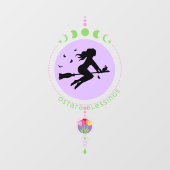 Ostara Blessings Witch Fensteraufkleber (Blatt)