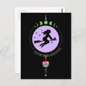 Ostara Blessings Witch Postkarte (Vorne/Hinten)