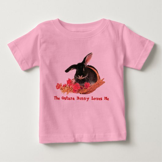 Ostara Bunny Baby T-Shirt (Vorderseite)
