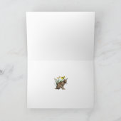 Ostara Fee und März-Hase-Gruß-Karte Karte (Innenseite)