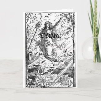 Ostara Frühlings-Äquinoktikum Feiertagskarte