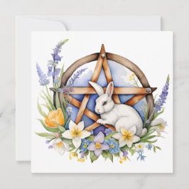 Ostara Hase Frühlings-Tagundnachtgleiche Eostre Wi Feiertagskarte