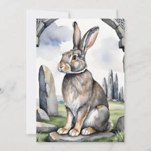Ostara-Hase Frühlings-Tagundnachtgleiche Eostre Wi Feiertagskarte