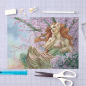 Ostara in blühendem Baum Seidenpapier (Handwerk)