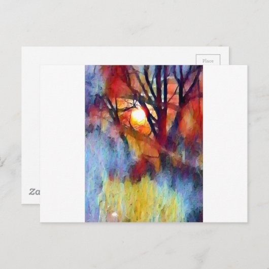 Ostara Moonrise Postkarte (Vorne/Hinten)