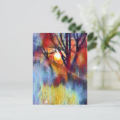 Ostara Moonrise Postkarte (Stehend Vorderseite)