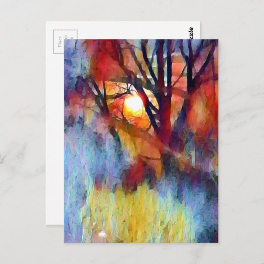 Ostara Moonrise Postkarte (Vorne/Hinten)