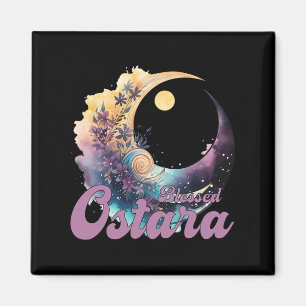 Ostara Ostre Pagan Witchcraft Frühjahrsmond Magnet