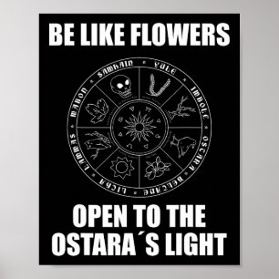 Ostara Ostre Pagan Witchcraft Frühjahrsmond Poster