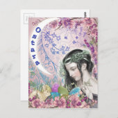 Ostara Pagan Fantasy Kunst, Dichtung und Musik Postkarte (Vorne/Hinten)