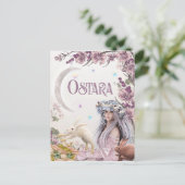 Ostara Pagan Fantasy Kunst, Dichtung und Musik Postkarte (Stehend Vorderseite)