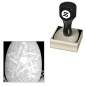 Ostara pentagramm egg gummistempel (Stempel)