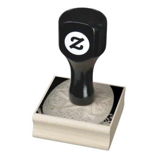 Ostara pentagramm egg gummistempel (Stempel)