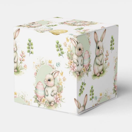 Ostara Rabbit Favor Box Geschenkschachtel (Rückseite)