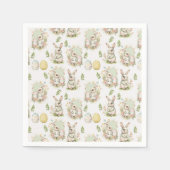 Ostara Rabbit Paper Napkins Serviette (Vorderseite)
