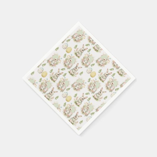 Ostara Rabbit Paper Napkins Serviette (Ecke)