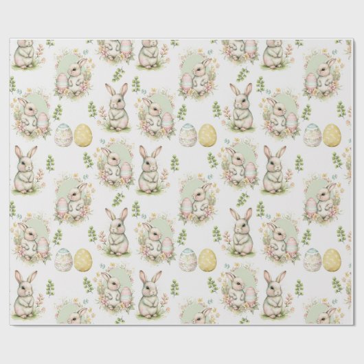 Ostara Rabbit Wrapping Paper Geschenkpapier (Flach)
