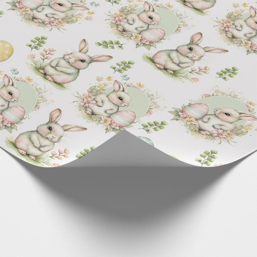 Ostara Rabbit Wrapping Paper Geschenkpapier (Ecke)