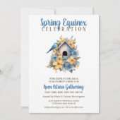 Ostara Spring Equinox Bird House Sabbat Einladung (Vorderseite)