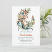 Ostara Spring Equinox Flower Goddess Sabbat Einladung (Stehend Vorderseite)