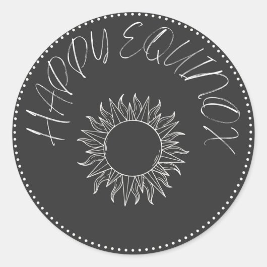 Ostara, Spring Equinox, klassischer Rundaufkleber Runder Aufkleber (Vorderseite)