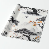 Ostasiatischer Papierkorb Geschenkpapier (Ungerollt)