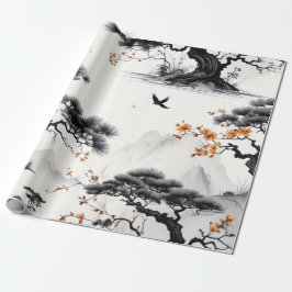 Ostasiatischer Papierkorb Geschenkpapier